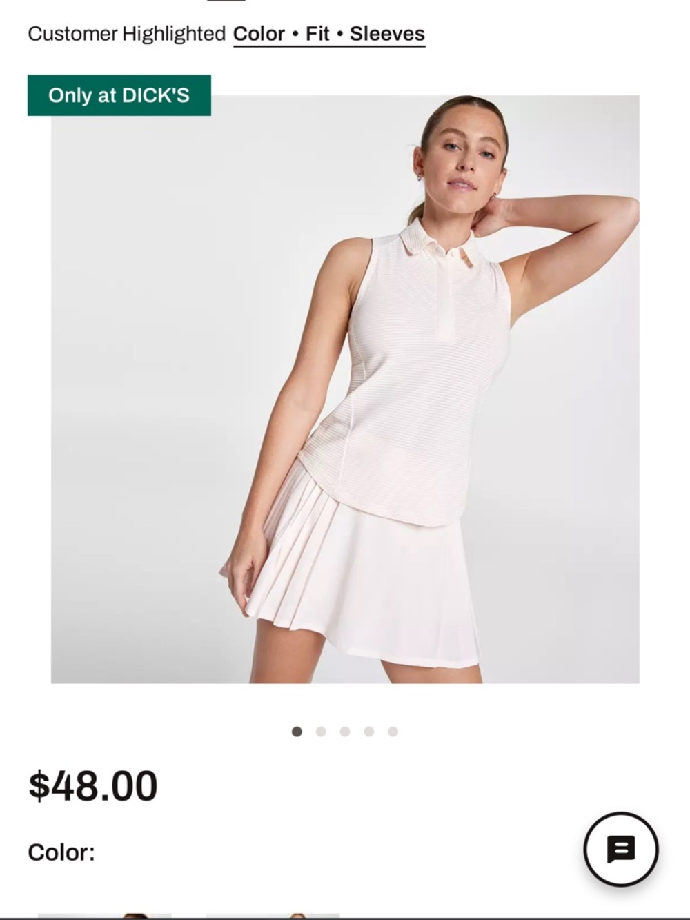 Women’s Calia White Short-Sleeve Polo Shirt